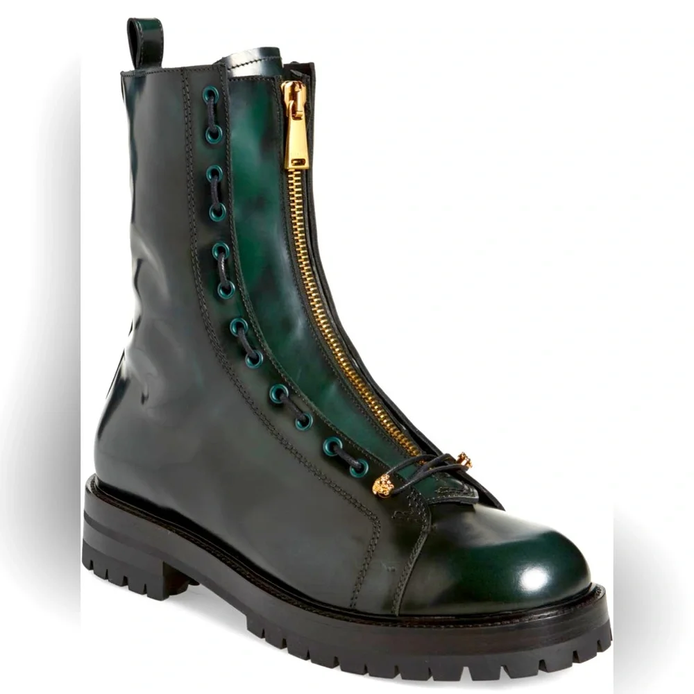 NEW Versace *SOLD OUT* Combat Boots - Picture 1 of 12